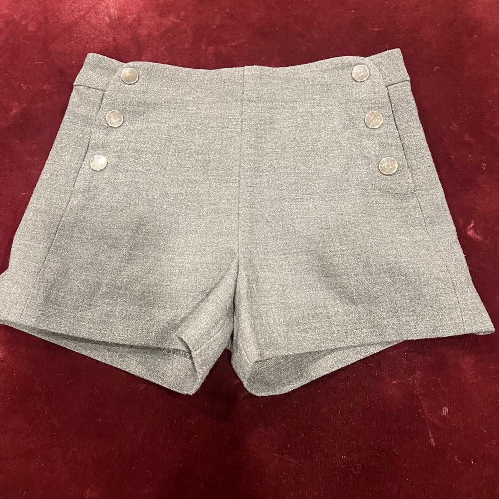 Jacadi High Waist Gray Girls’ Shorts
